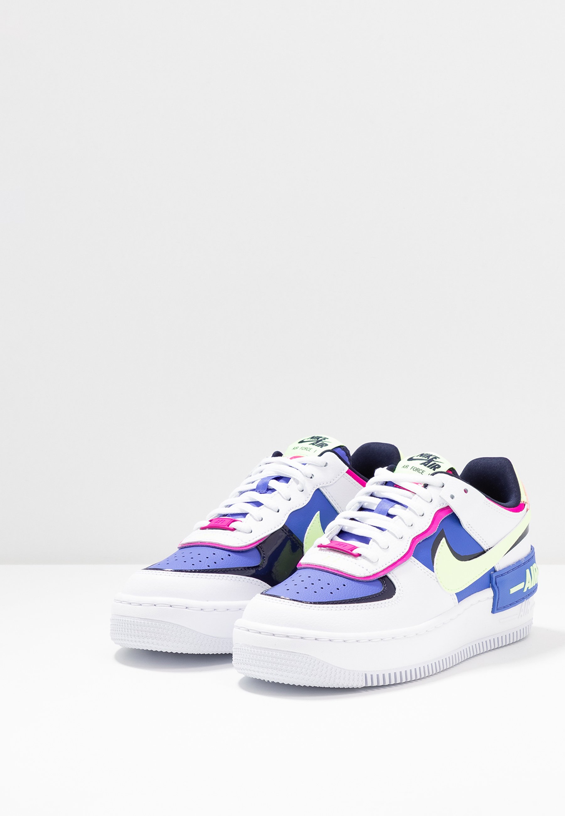 air force 1 shadow white barely volt sapphire fire pink blackened blue