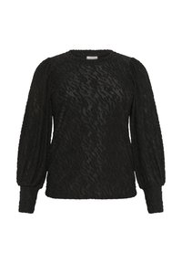 Kaffe Curve ZARINA - Long sleeved top - black deep