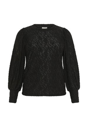Kaffe Curve ZARINA - Pitkähihainen paita - black deep