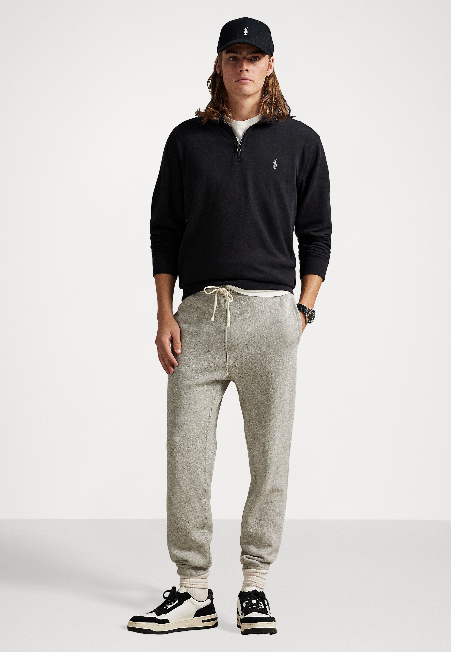 Polo Ralph Lauren LUXURY JERSEY QUARTER-ZIP PULLOVER - Sweatshirt