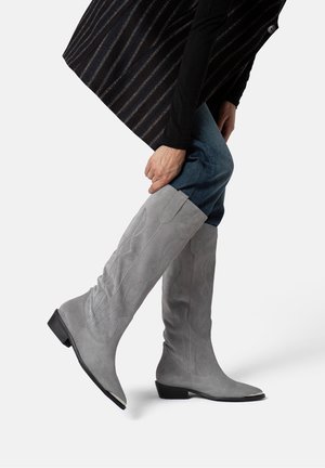 Cowboy/Biker boots - grey