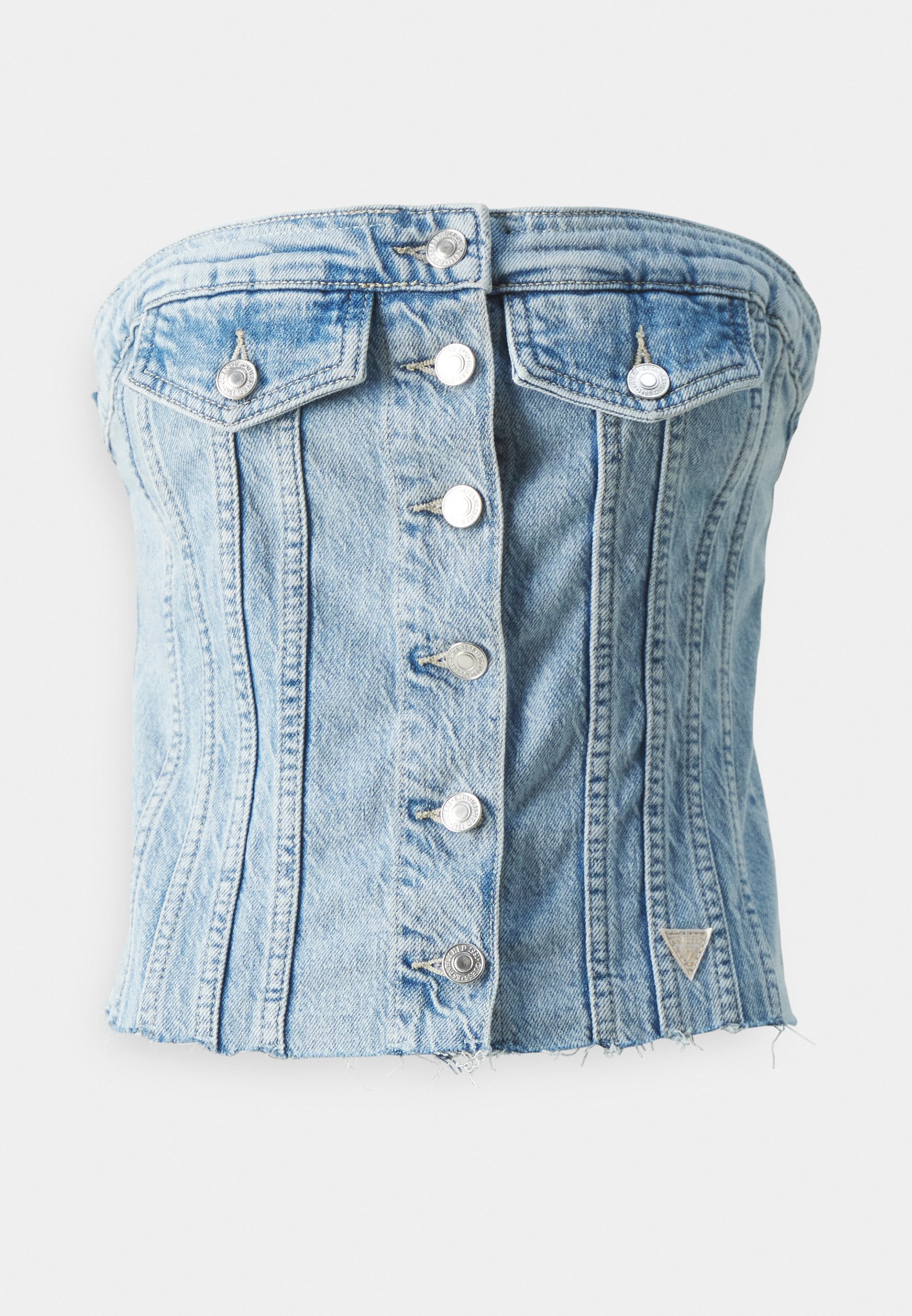 guess denim bustier