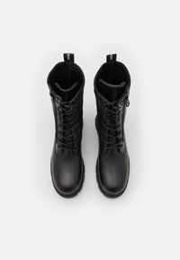 Calvin Klein Jeans CHUNKY COMBAT LACEUP ZIP - Botines con plataforma - black