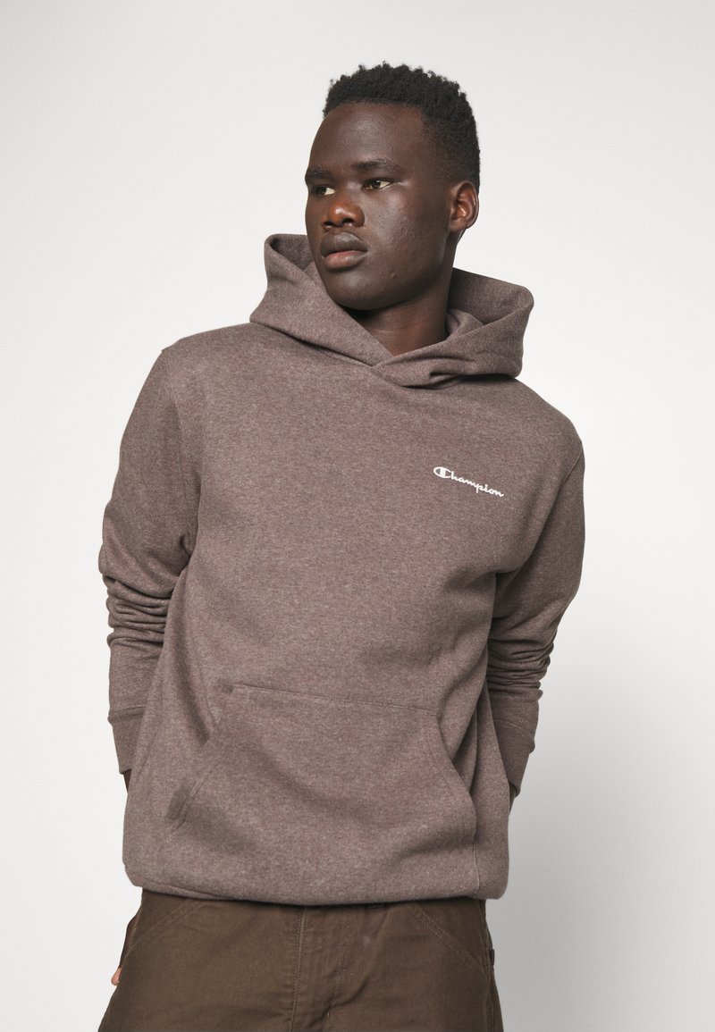 Champion Rochester ECO FUTURE HOODED UNISEX - Sweatshirt - mottled  black/noir chiné - ZALANDO.FR