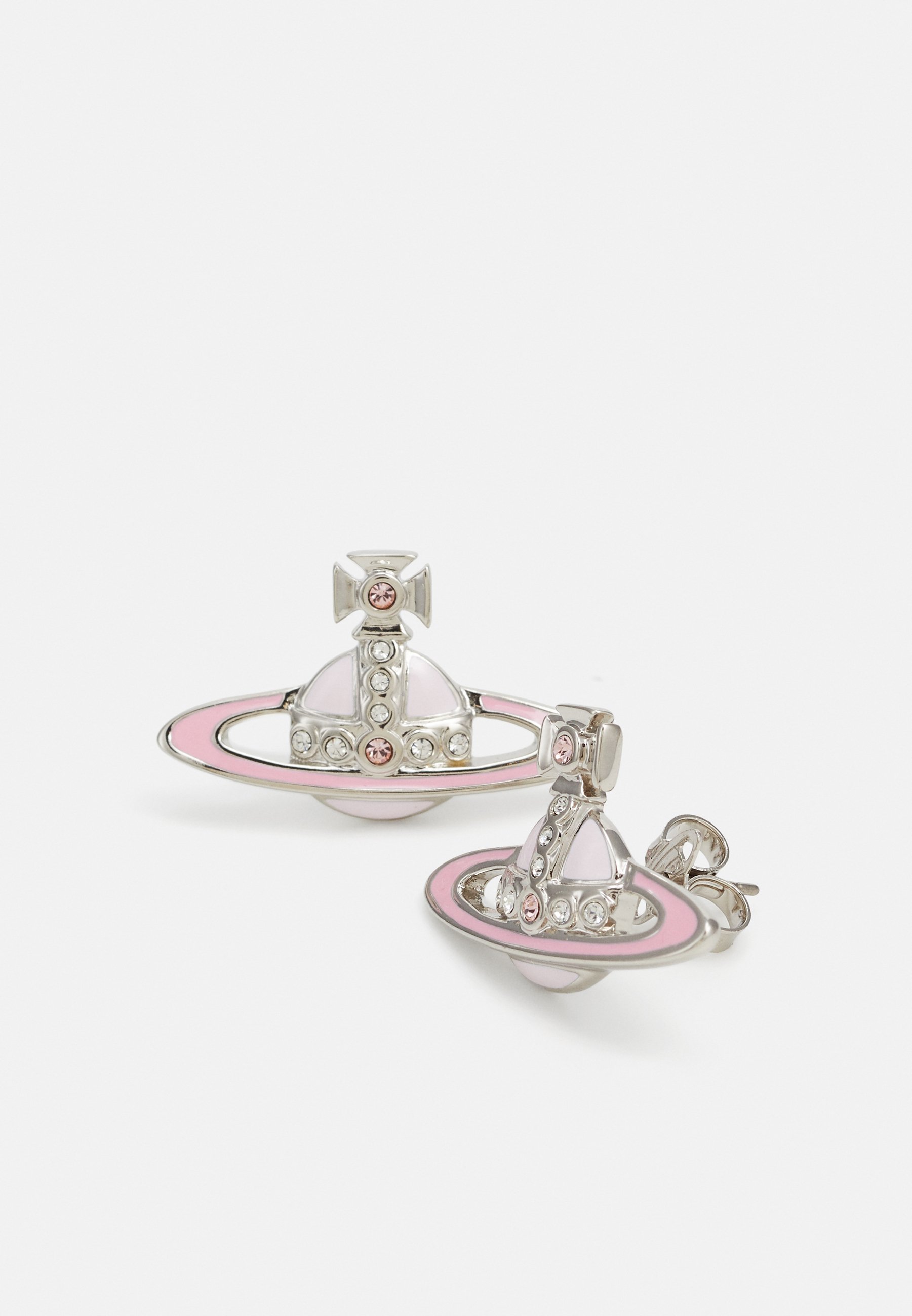 VivienneWestwood☆ SMALL NEO BAS RELIEF ピアス ピンク Vivienne Westwood Pink & Silver Small Neo Bas Relief