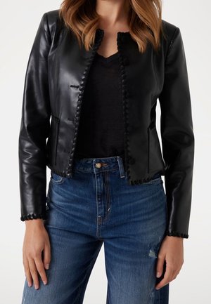 Guess, Veste en similicuir - black