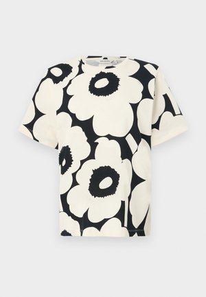Marimekko TUNNIT  - Print T-shirt - off white/black