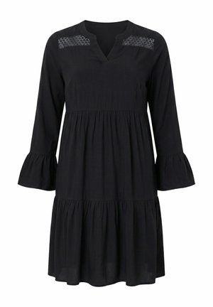 Angel of Style, OPENWORK PANEL FLOUNCE PANEL DRESS - Freizeitkleid - black