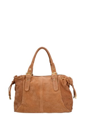 SHOULDER - Handtas - dark cognac