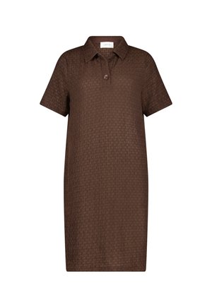 Cartoon, CARTOON MIT EINGRIFFTASCHEN POLOKLEID - Skjortekjole - dunkelbraun