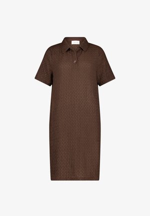 Cartoon, CARTOON MIT EINGRIFFTASCHEN POLOKLEID - Shirt dress - dunkelbraun