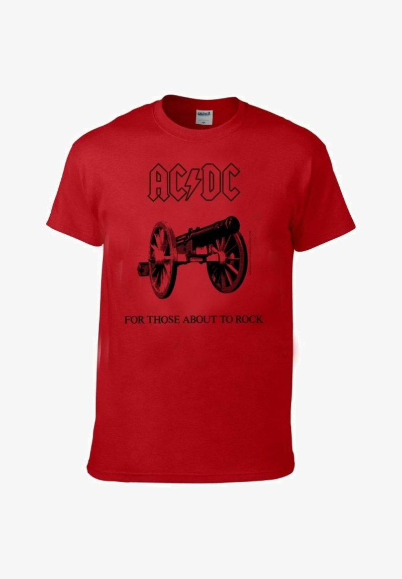 rockshirts AC/DC FOR THOSE ABOUT TO ROCK RED T-SHIRT TIL BØRN