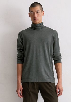 ROLLKRAGEN-LONGSLEEVE REGULAR AUS  - Longsleeve - gray pinstripe
