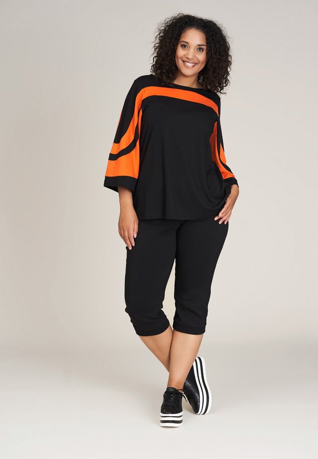 ANDREA - Blouse - black orange