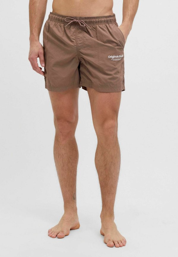 JPSTNAXOS VESTERBRO - Badeshorts - deep taupe