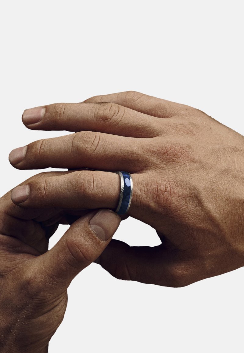LUCLEON FORTIS - Ring - blue steel silver