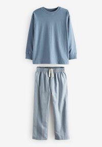 Next LONG SLEEVE CHECK 2 PACK  - REGULAR FIT SET - Pyjama - blue sage green stripe