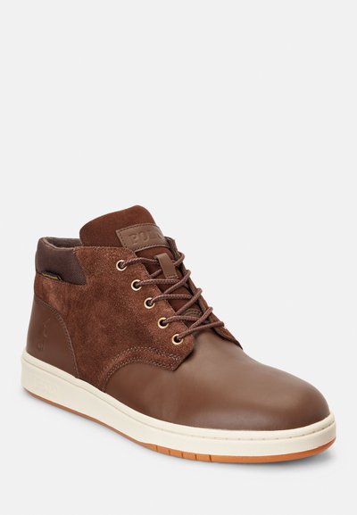 Polo Ralph Lauren WATERPROOF LEATHER SUEDE TRAINER BOOT - Kõrge servaga tossud - brown