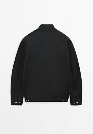 Massimo Dutti, BOMBER JACKET WITH COLLAR DETAIL - Giacca leggera - dark blue