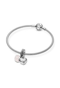 Pandora MOTHER  DAUGHTER HEARTS - Charm - silver coloured
