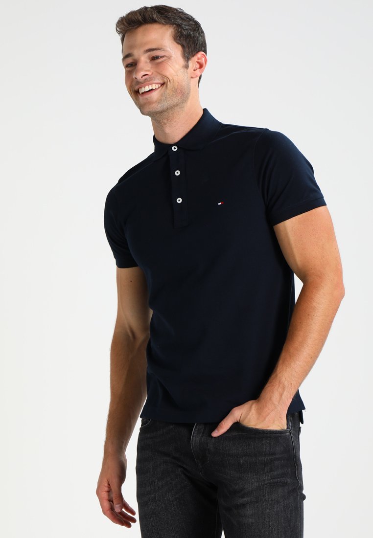 Tommy Hilfiger SLIM FIT - Polo shirt - sky captain/blue ...