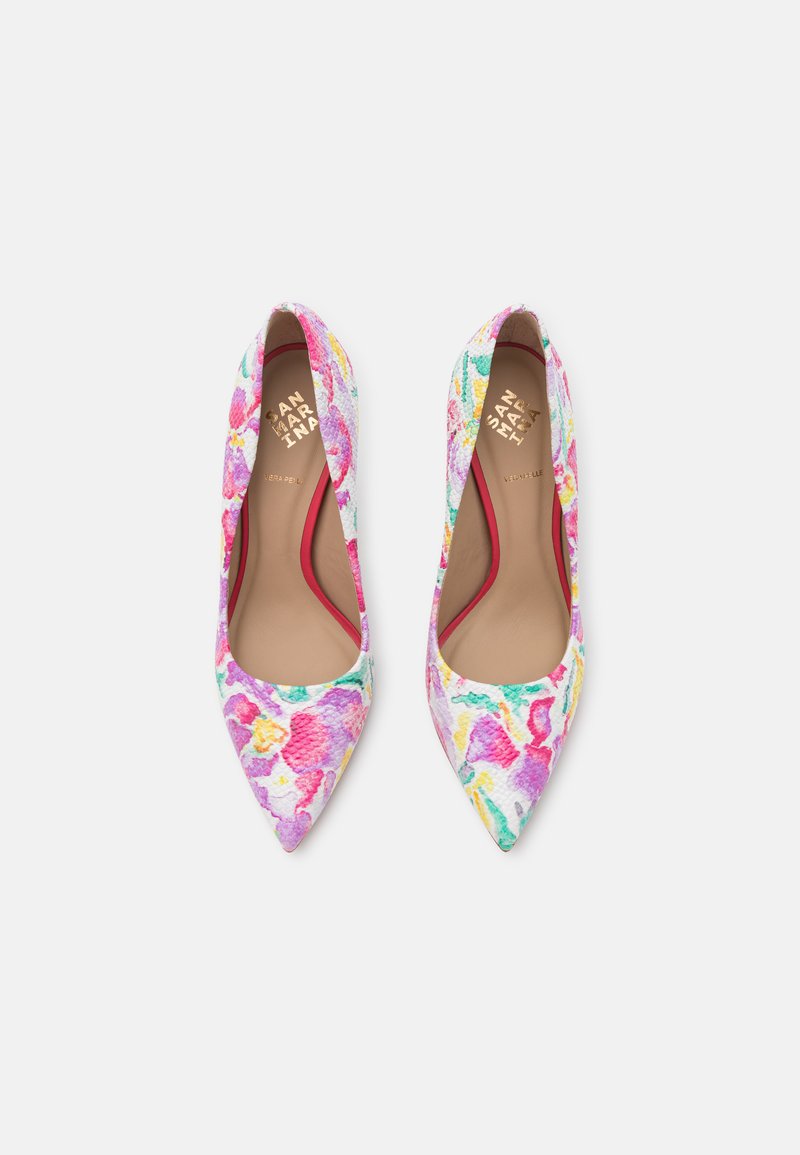 Damen Pumps | San Marina GALICIA High Heel Pumps blanc/multi/mehrfarbig - CE43205 Damen Pumps | San Marina GALICIA High Heel Pumps blanc/multi/mehrfarbig - CE43205