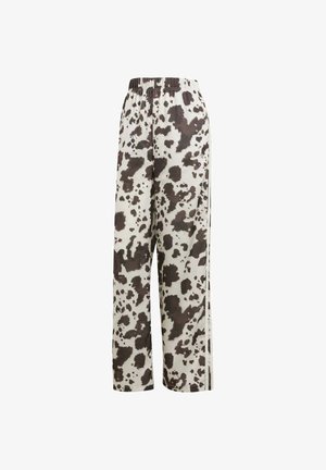 adidas Originals COW PRINT SATIN WIDE LEG - Pantalones deportivos - multicolor off white