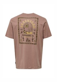 Only & Sons 2ER-SET RUNDHALS KURZARM - Print T-shirt - rot