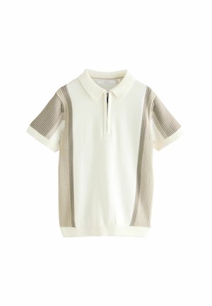 Next, ZIP NECK - REGULAR FIT - Polosärk - neutral colourblock
