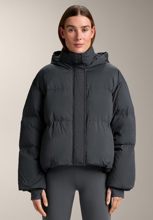 OYSHO SHORT 100% DOWN PUFFER - Down jacket - mottled grey