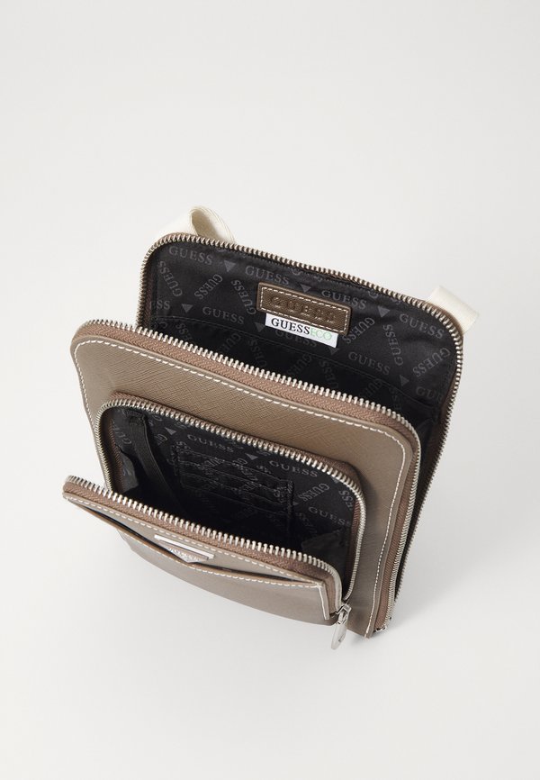 SIENA FLAT CROSSBODY ZIP - Cross body bag - greige2