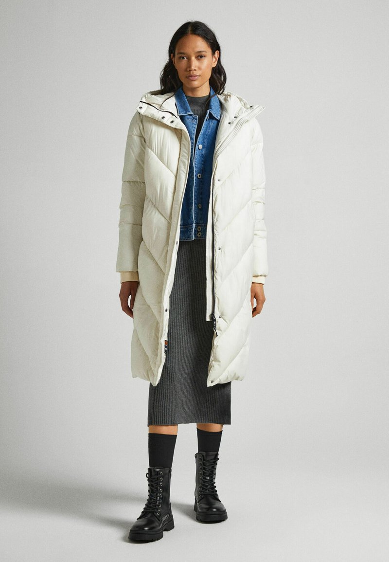 Pepe Jeans Wintermantel wit