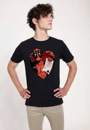 Marvel VALENTINES DAY DEADPOOL LIST - T-shirt print - black