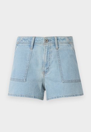 Abercrombie & Fitch, CLASSIC HERO - Shorts vaqueros - light-blue