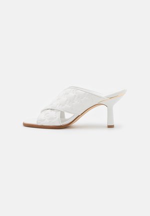 Mules à talons - white