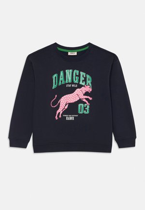 ONLY MINI, KMGLEOPAULA LIFE LOOSE - Sweatshirt - night sky