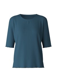 Calida FAVOURITES BOTANIC KURZARM - Nachtwäsche Shirt - deep dive petrol