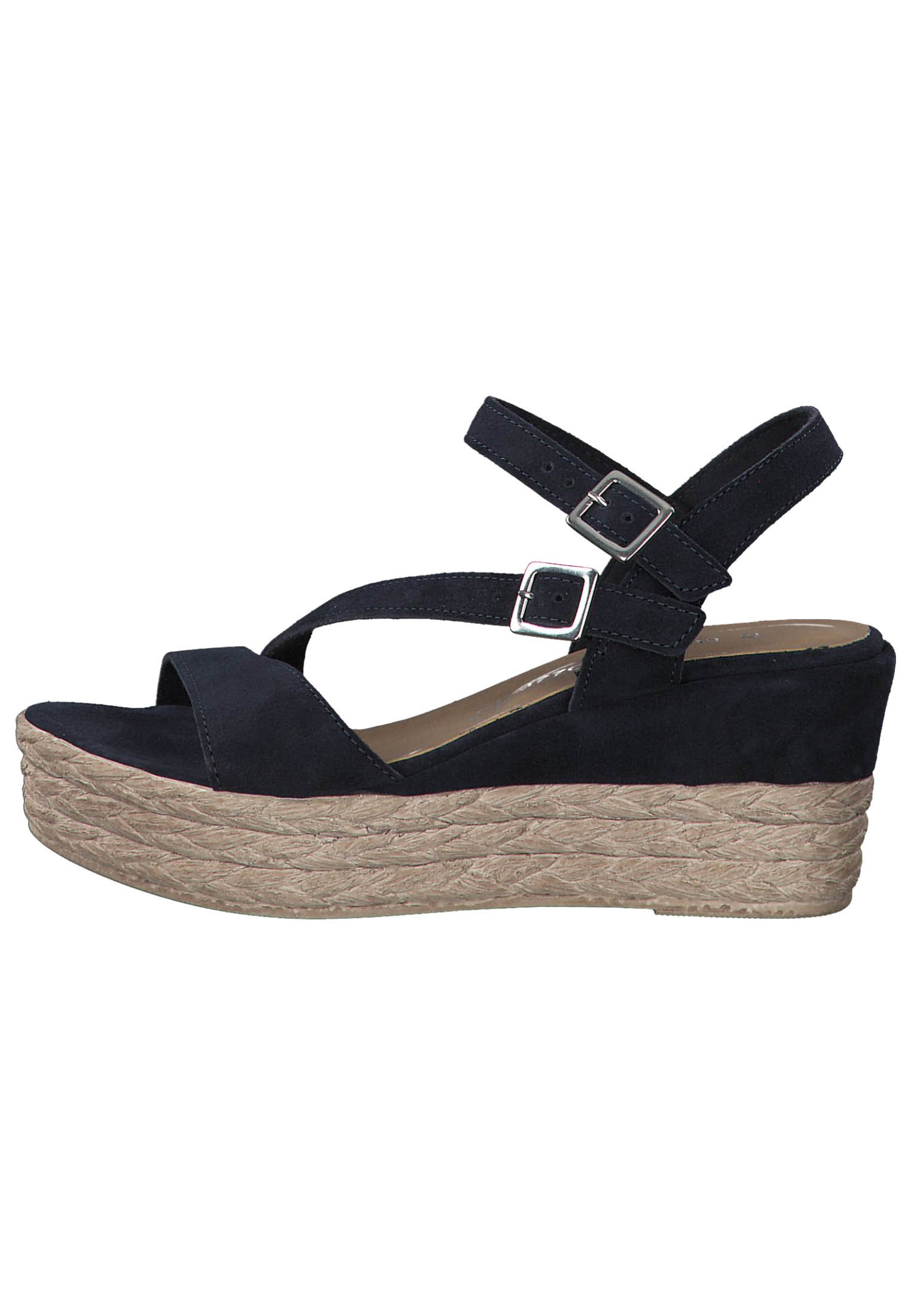 Marco Tozzi Sandalen met sleehak - navy/donkerblauw - Zalando.nl