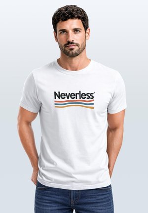 Neverless, Print T-shirt - weiß