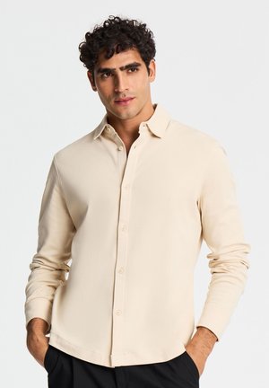 Terranova, CAMICIA IN JERSEY A TINTA UNITA - Camicia - crema