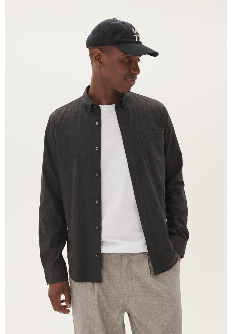 Matinique TROSTOL - Camicia - dark grey melange