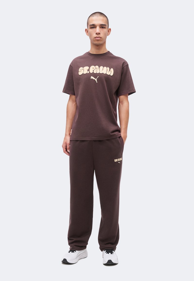 Puma FC ST PAULI GRAPHIC - Klubové oblečení - chocolate brown/beige