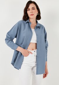 LELA Užsagstoma palaidinė - dark blue