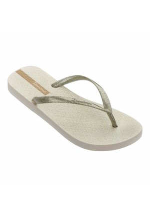 Infradito da bagno - beige gold glitter silver