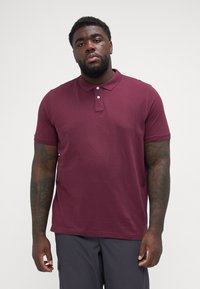 Pier One BASIC 2 PACK - Poloskjorter - bordeaux/dark blue