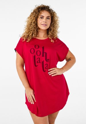 KURZÄRMLIGES MIT TEXTDRUCK - Spalna srajca - jalapeño red oooh