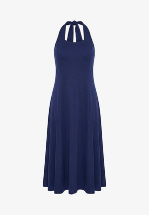 Ulla Popken, HALTER NECK PUNTO DI ROMA JERSEY COCKTAIL DRESS - Vestido ligero - marine