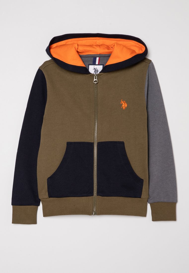 U.S. Polo Assn. Sweater met rits groen