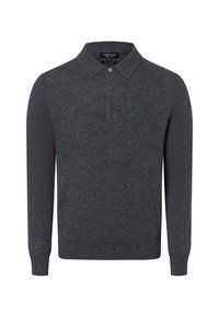 Andrew James ANDREW JAMES PURE CASHMERE PULLOVER - Poloshirt - anthrazit