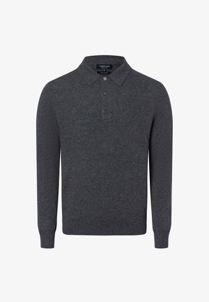 Andrew James ANDREW JAMES PURE CASHMERE PULLOVER - Poloshirt - anthrazit